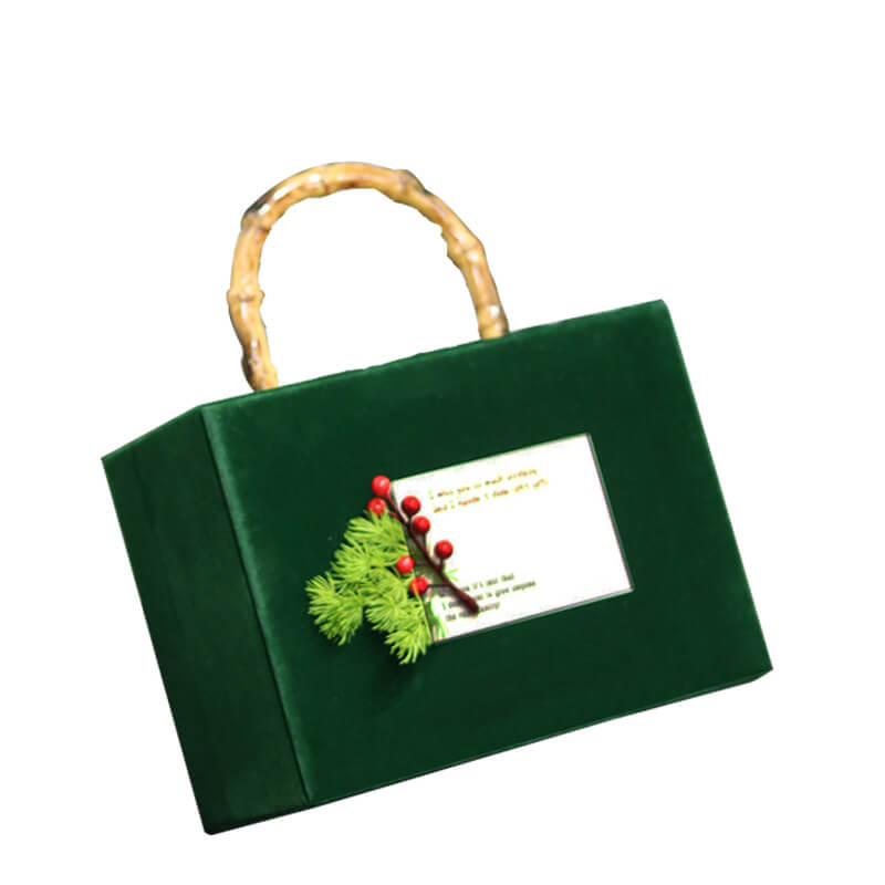 Boîte à fleurs ronde en velours