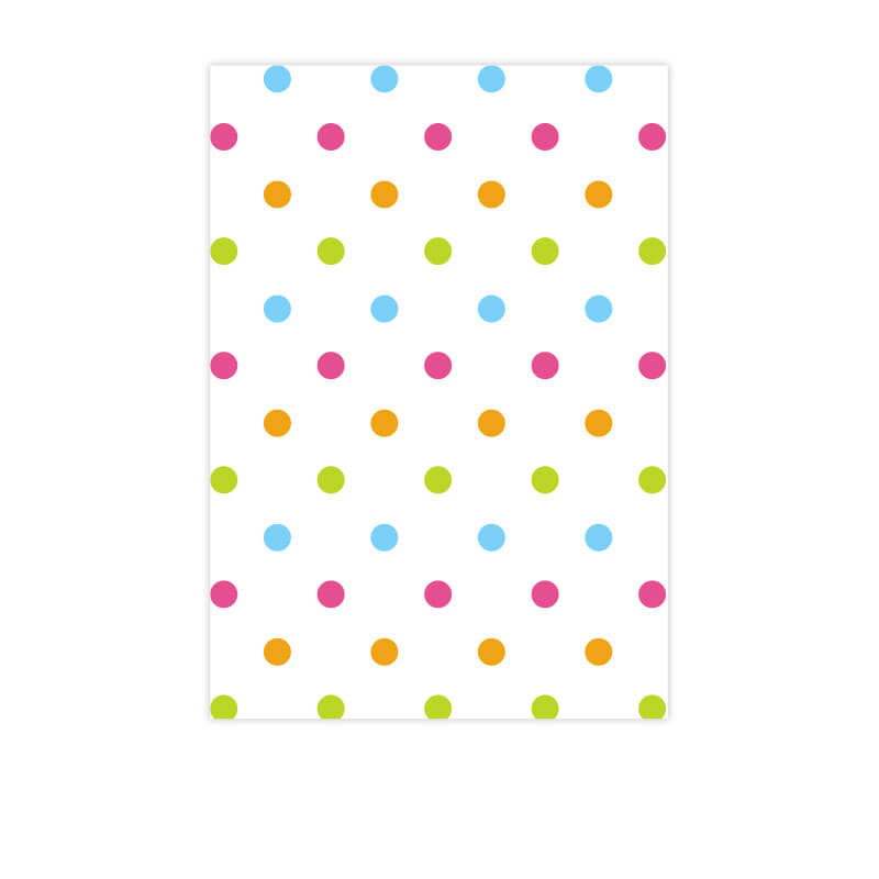 Dopamine Color Dots Paper, 19.7 × 14.7 Inch, 10 Sheets