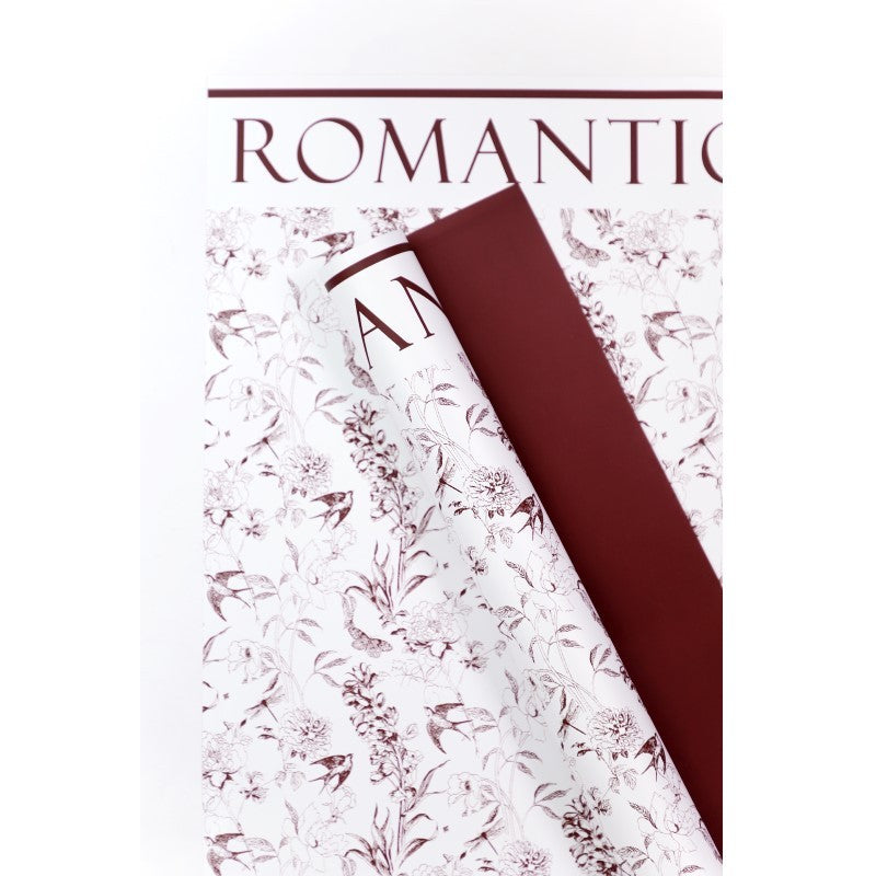 Art Flowers Wrapping Paper, 22.7 × 22.7 Inch, 20 Sheets