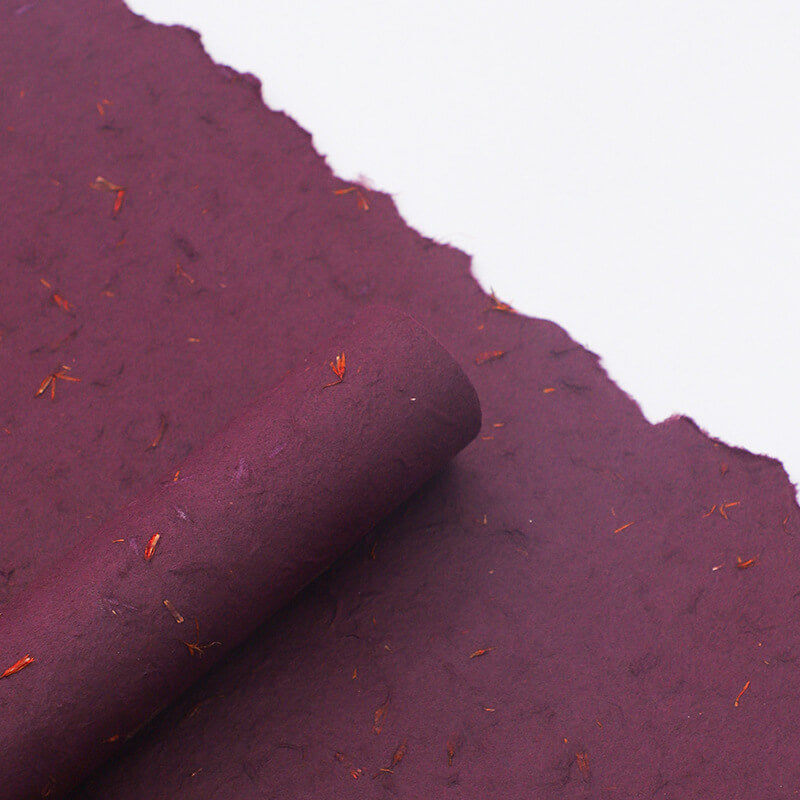 Hand-torn Petal Flower Wrapping Paper, 19.6 × 27.6 Inch, 4 Sheets