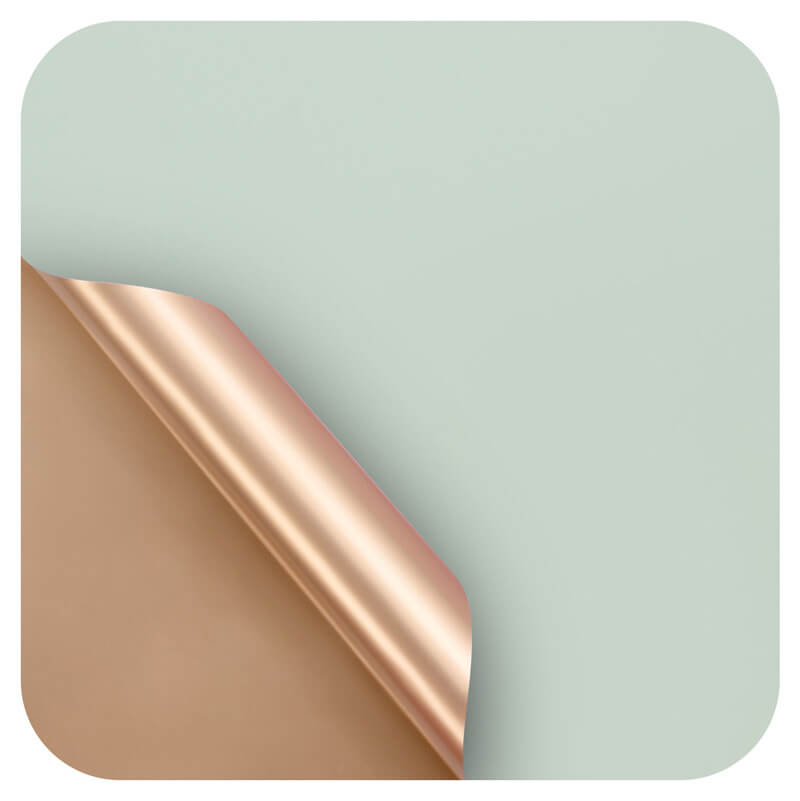 Gold Flower Bouquet Wrapping Paper, 24x24 Inch, 20 Sheets