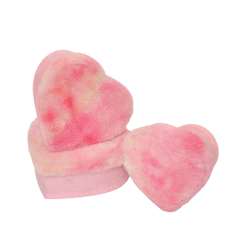 Heart Shaped Velvet Rose Gift Box For Valentine's Day