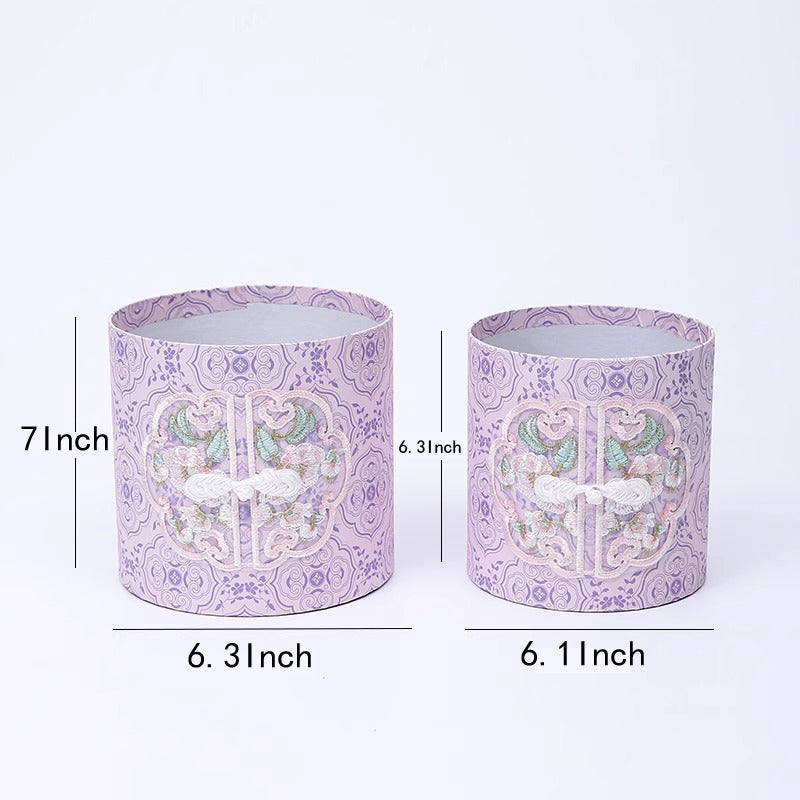 Embroidered Hug Bucket Box, Set of 2pcs