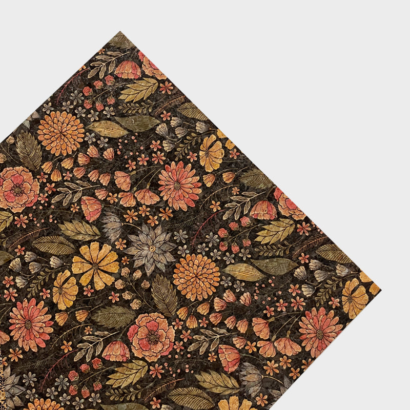 Kraft Artistic FlowerWrapping Paper