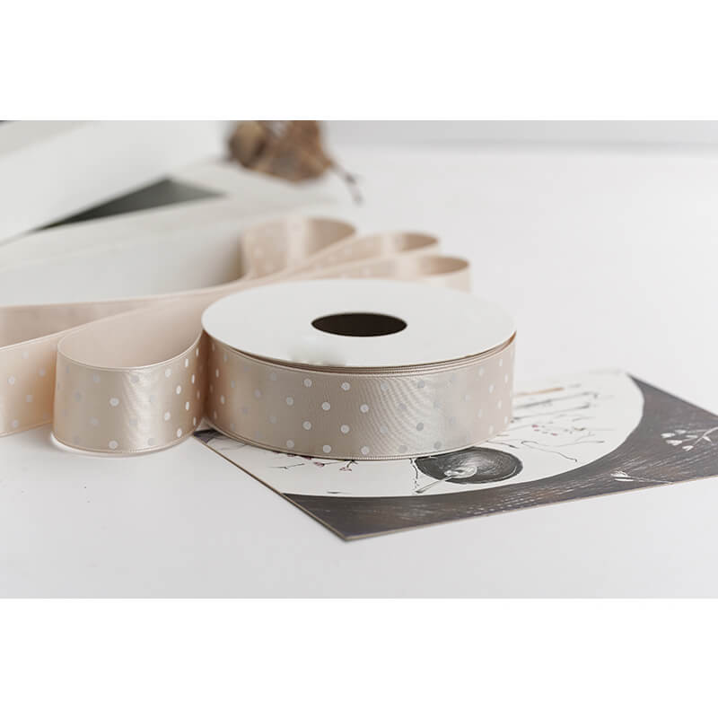 Polka Dot Packaging Ribbon, 2.5 cm × 9 Yards