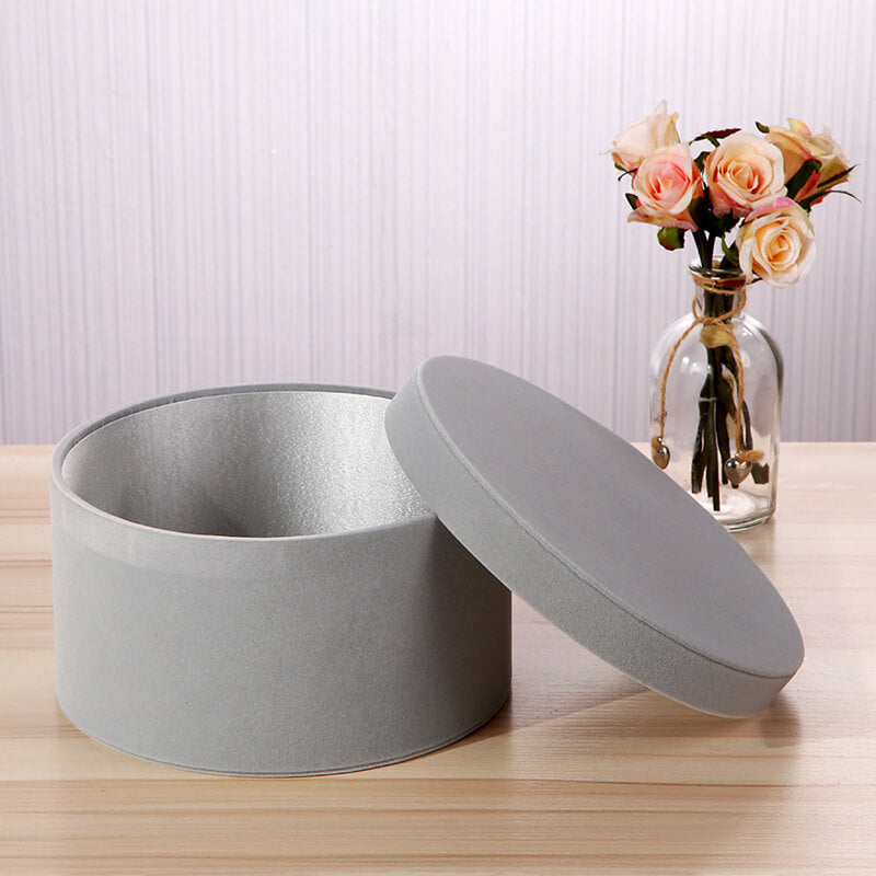 Velvet Round Box for Flower