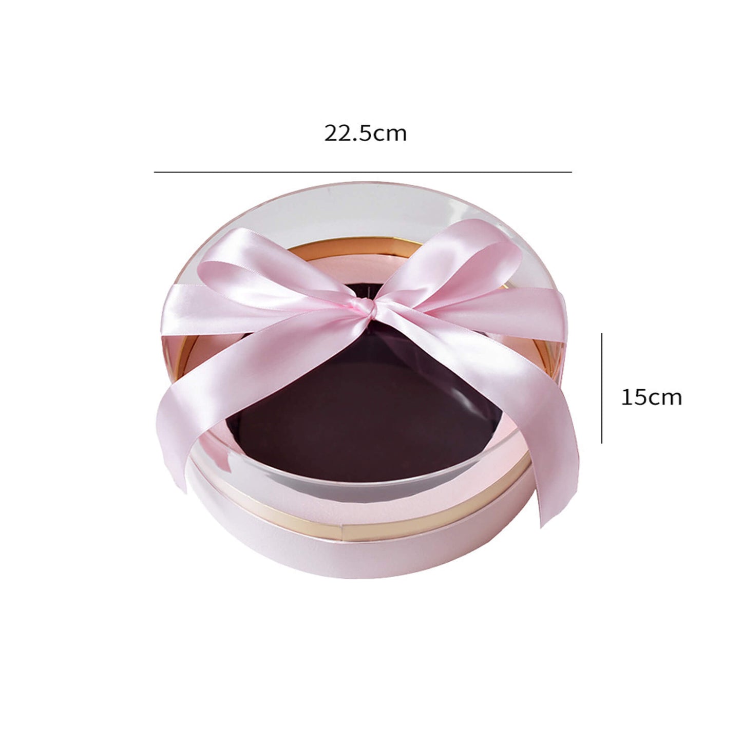 Caja de flores cuadrada redonda con forma de corazón transparente para ventana - Lotes al por mayor