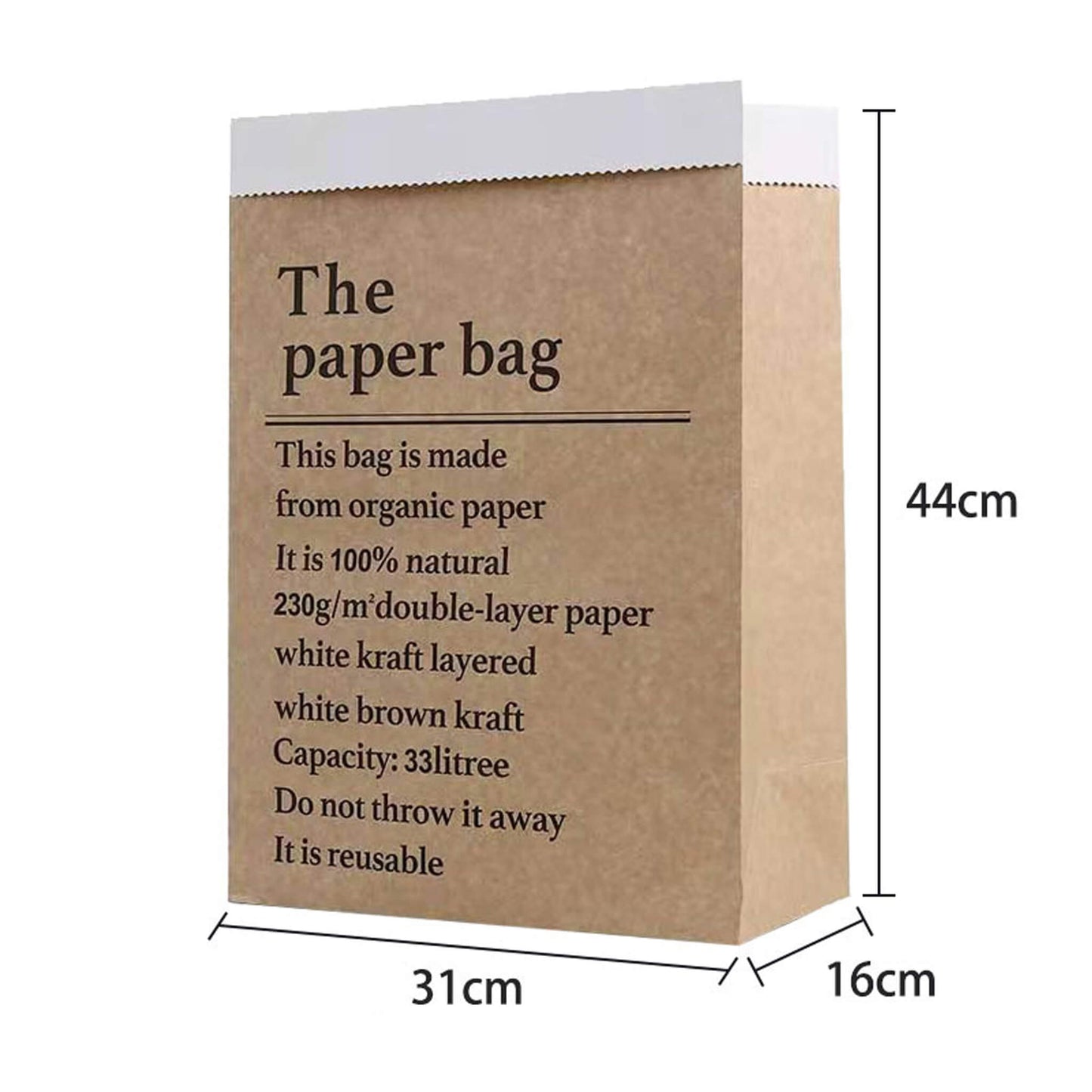 Kraft Paper Flower Hug Bag
