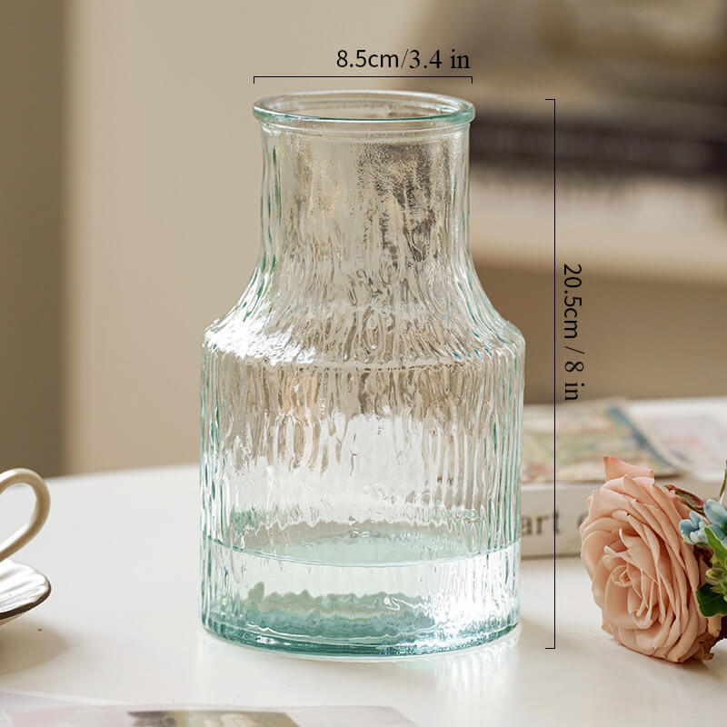Glacier Texture Glass Vase