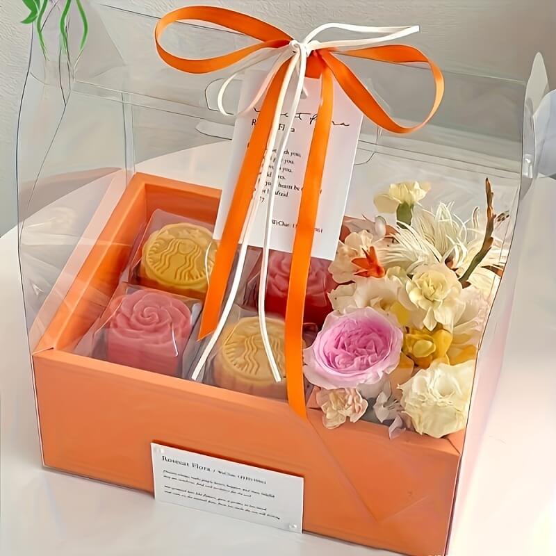 Transparent Handheld Flower Gift Box