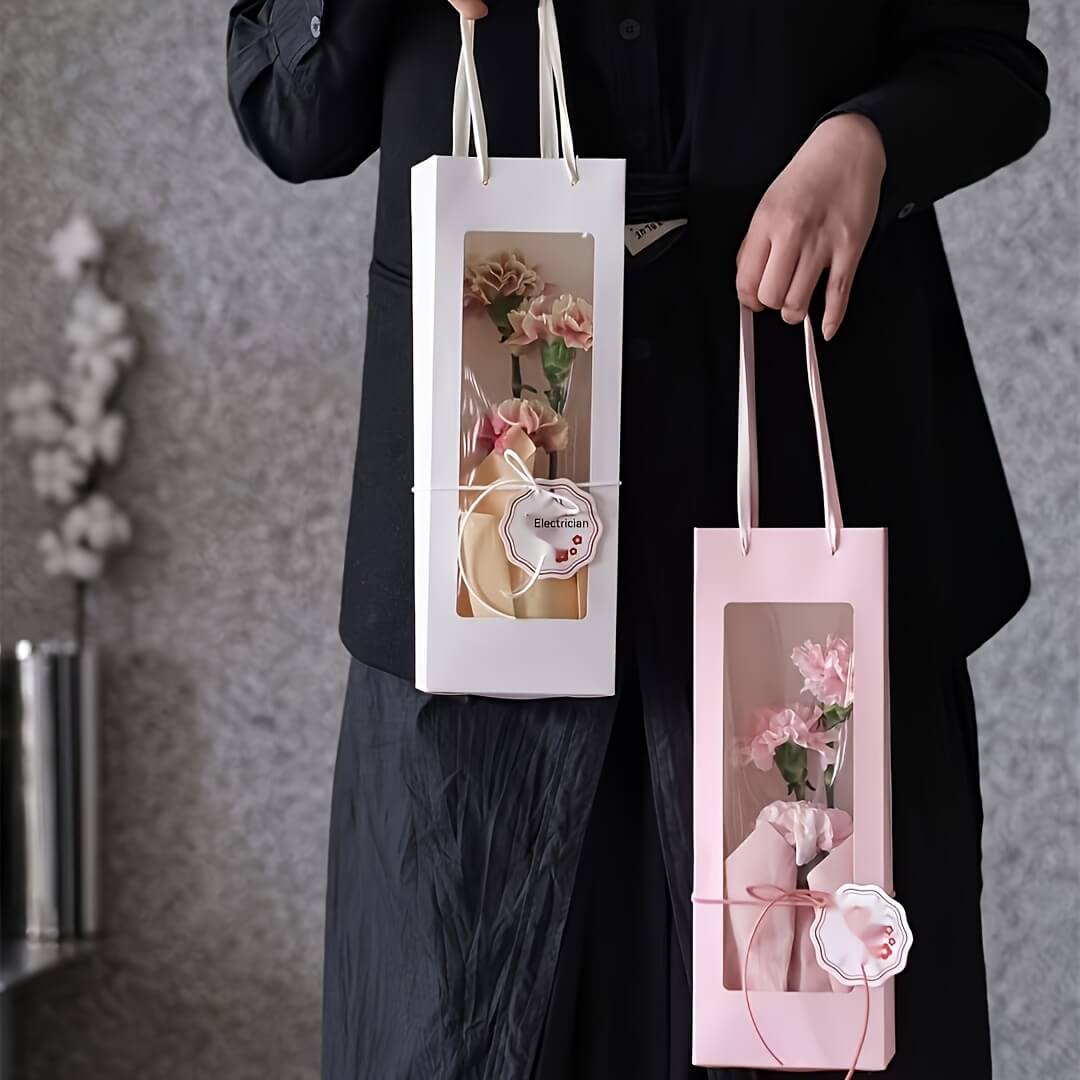 Elegant Floral Tote Bags for Bouquets