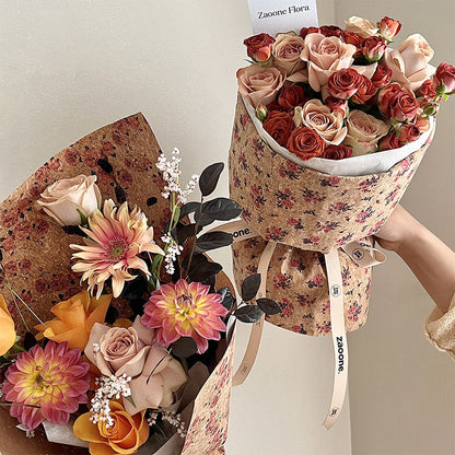 Kraft Artistic FlowerWrapping Paper