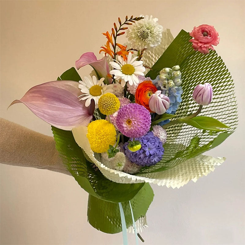 Papier d'emballage coréen coloré pour bouquets 