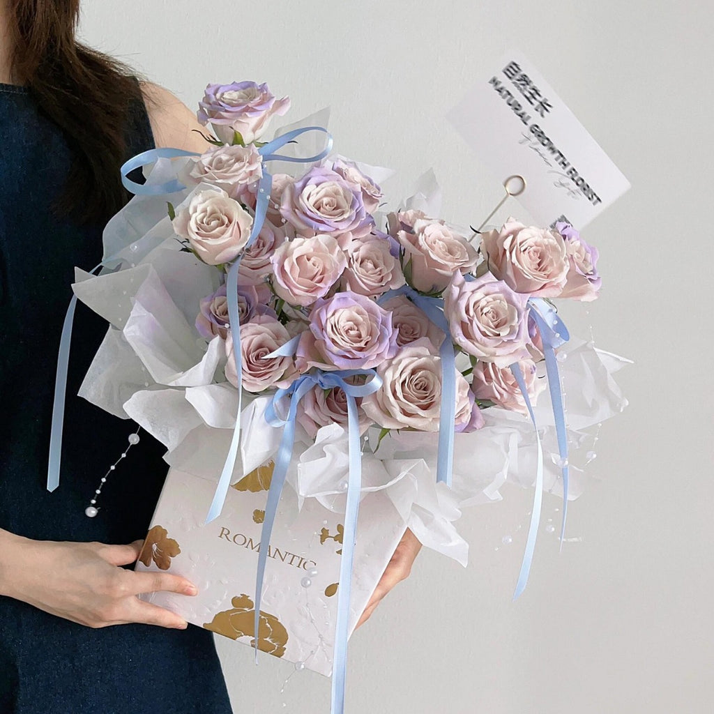 Bouquet Square Flower Gift Box, Set of 2