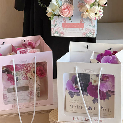 Paper Flower Gift Box, 10 Pcs