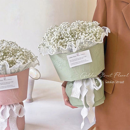 Embossed Art Flower Wrapping Paper