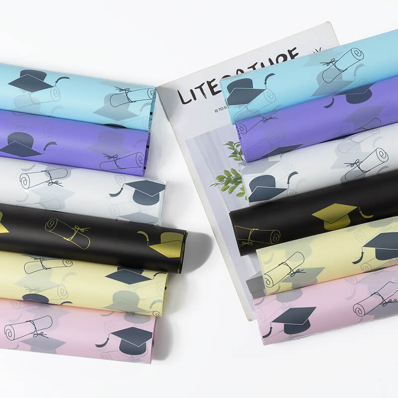 Floral Wrapping Paper, 22.5 × 22.5 Inch, 20 Sheets