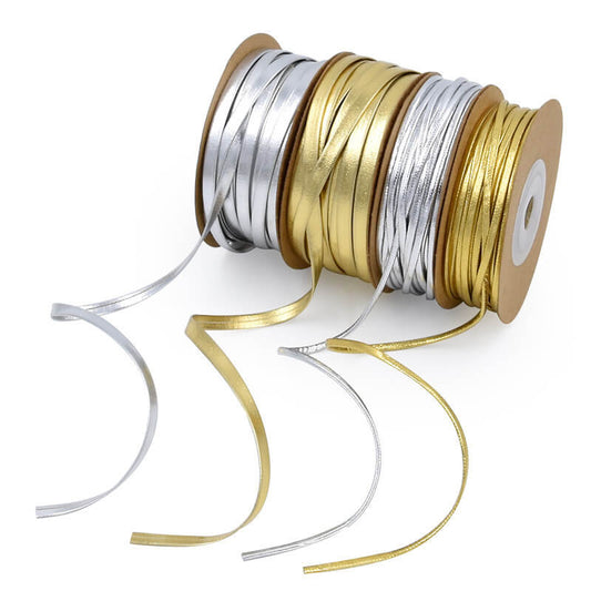 Gold & Silver Leather Cord