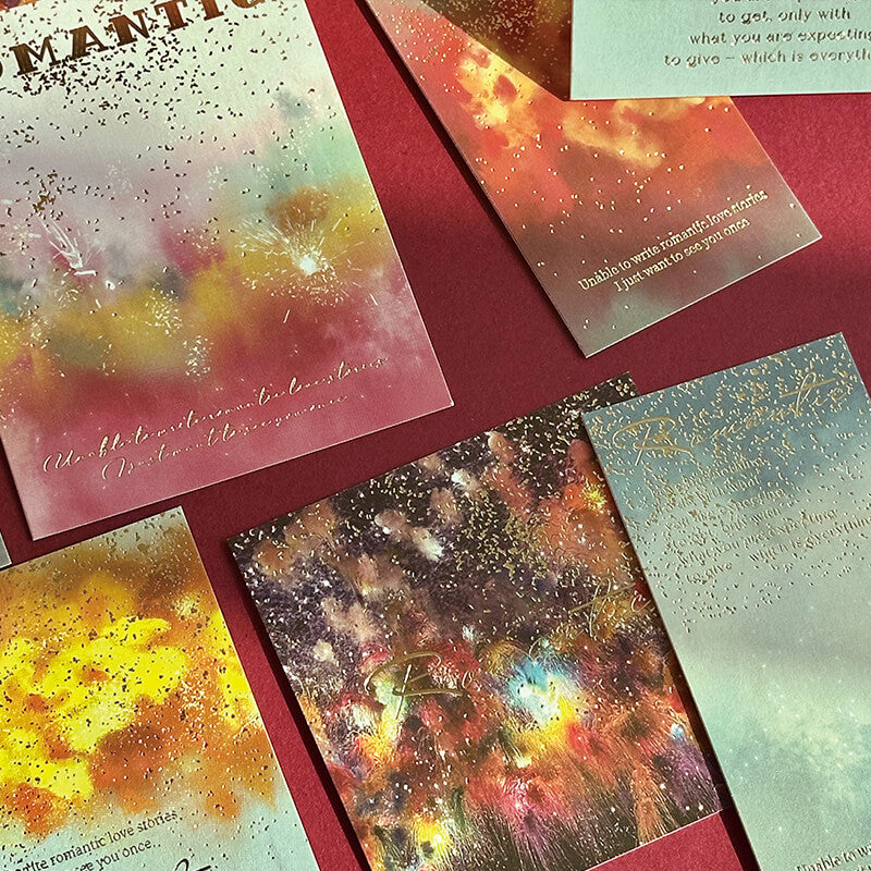 Colorful Fireworks Sticker, 50 Sheets/Pack