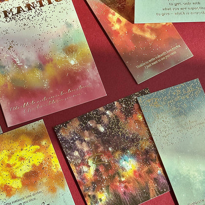 Colorful Fireworks Sticker, 50 Sheets/Pack