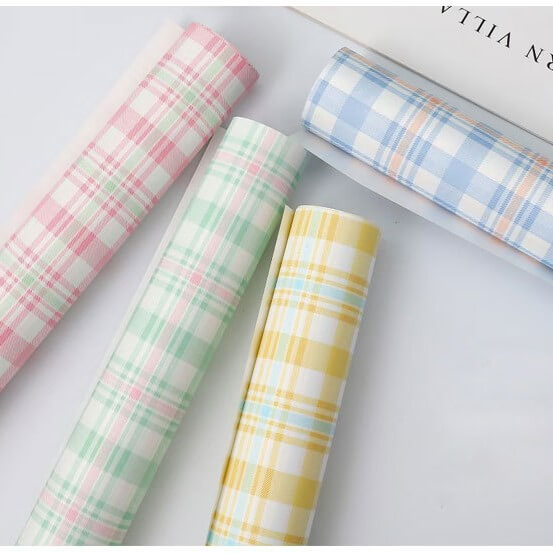 Plaid texture Paper, 22.5 × 22.5 Inch, 20 Sheets