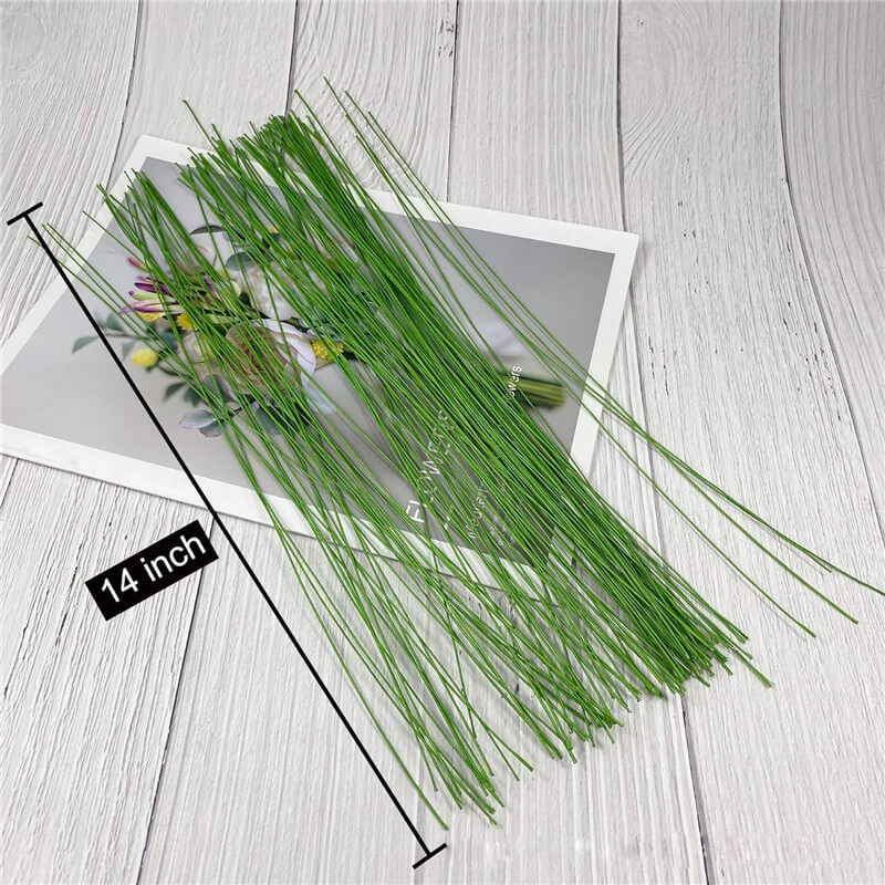 22 Gauge Green Floral Wire, 14 Inch