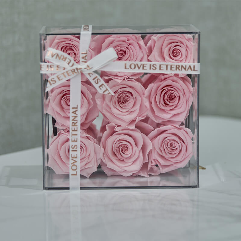 Preserved Rose Small Square Box