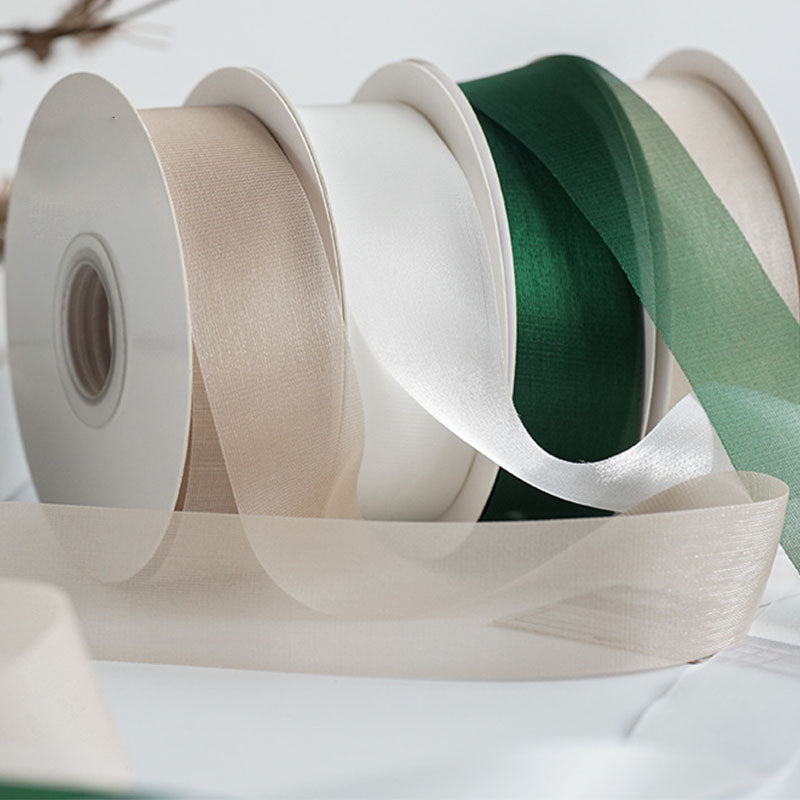 Glossy Organza Ribbon, 2.5 cm × 39 Yards