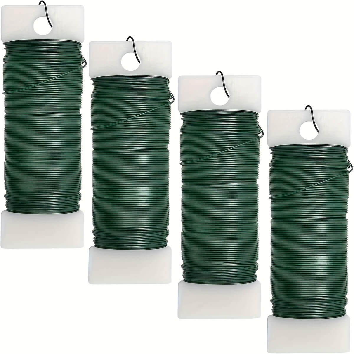 4 Pack Floral Wire, 120 Yards 22 Gauge Green Florist Wire