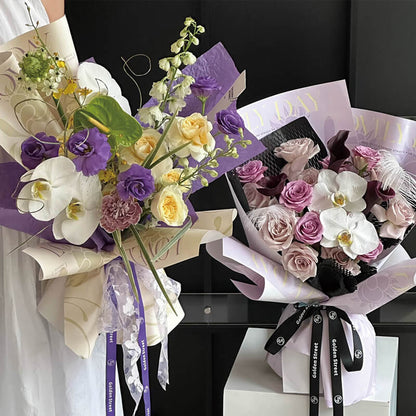 Flower Wrapping Paper, 14.9 × 19.6 Inch, 10 Sheets