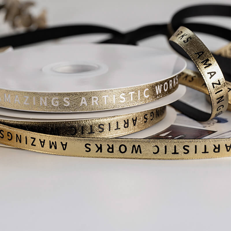 Gold Ribbon, 1 cm × 30 Yards