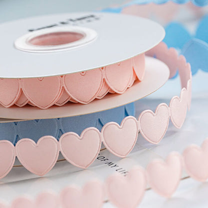 Love Heart Decorative Ribbon, 1.6 cm × 9 Yards