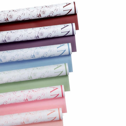 Art Flowers Wrapping Paper, 22.7 ×  22.7 Inch, 20 Sheets