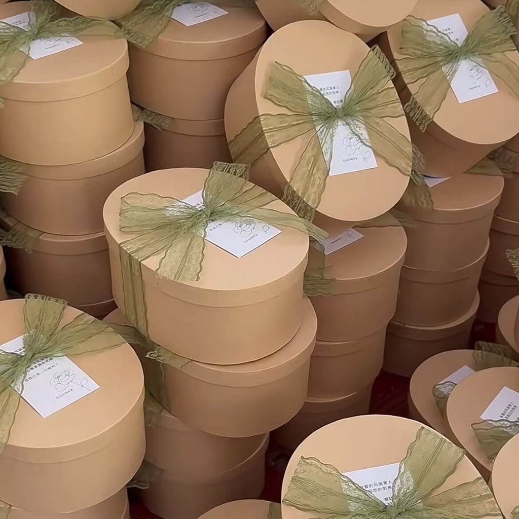 Kraft Paper Flower Gift Box