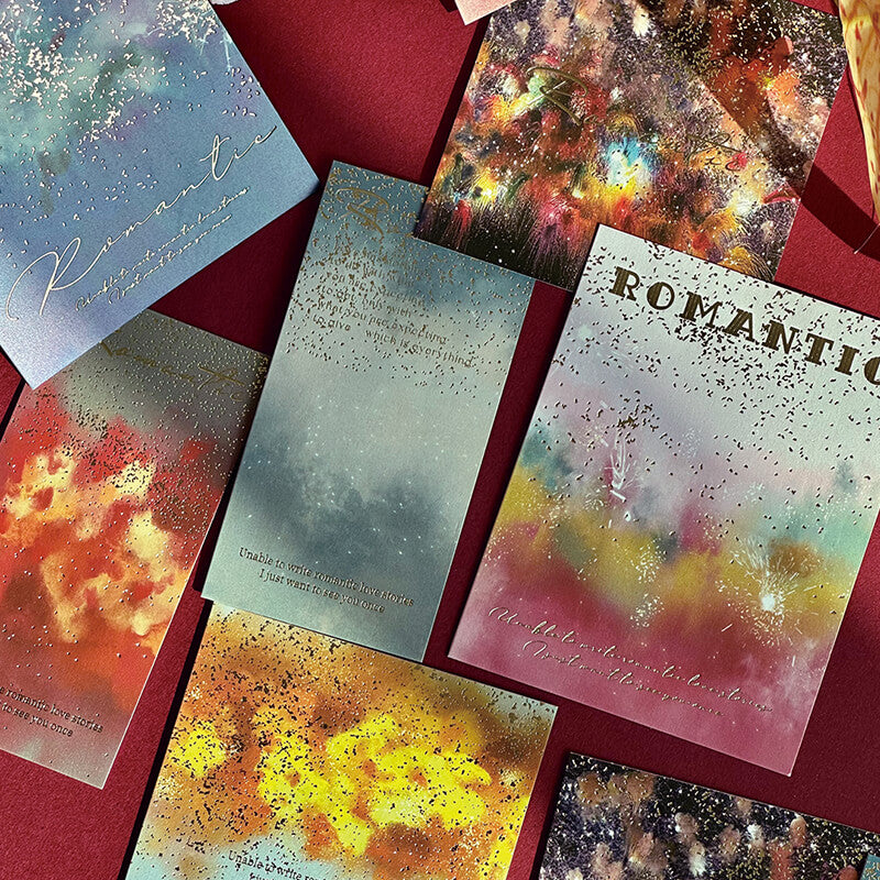 Colorful Fireworks Sticker, 50 Sheets/Pack