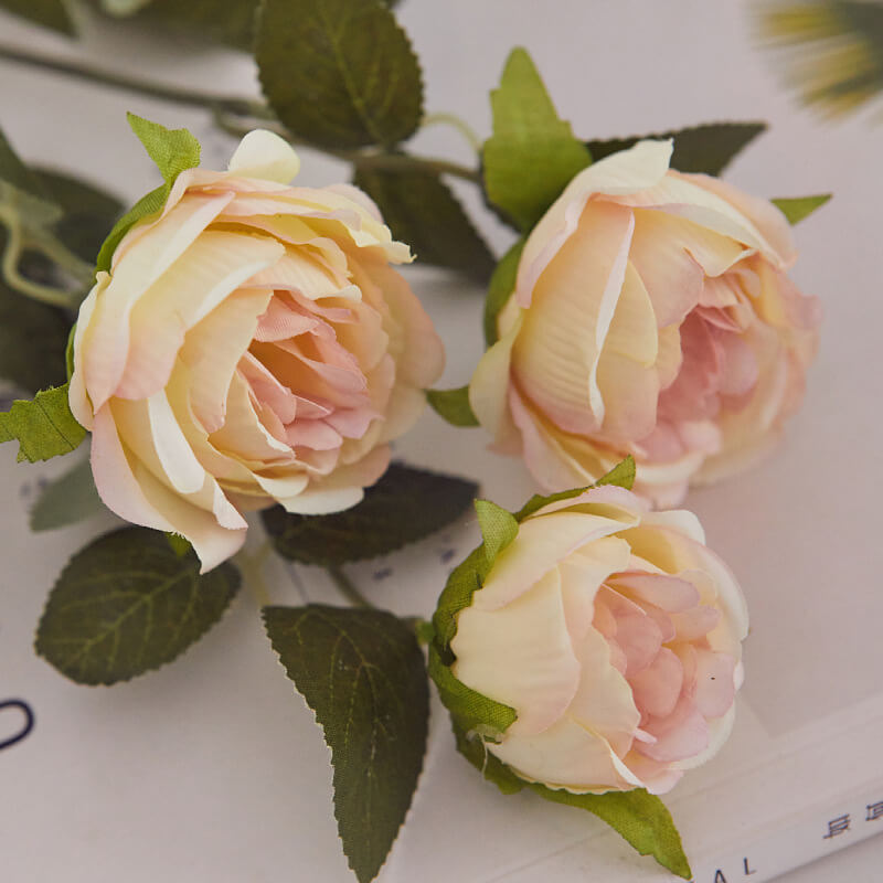 17'' Silk Peony Bouquet - 3 Heads