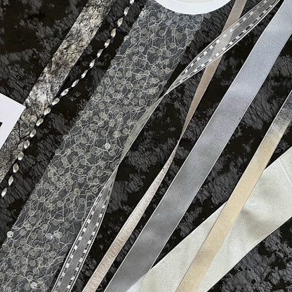 Ruban de flocon de neige transparent de Noël