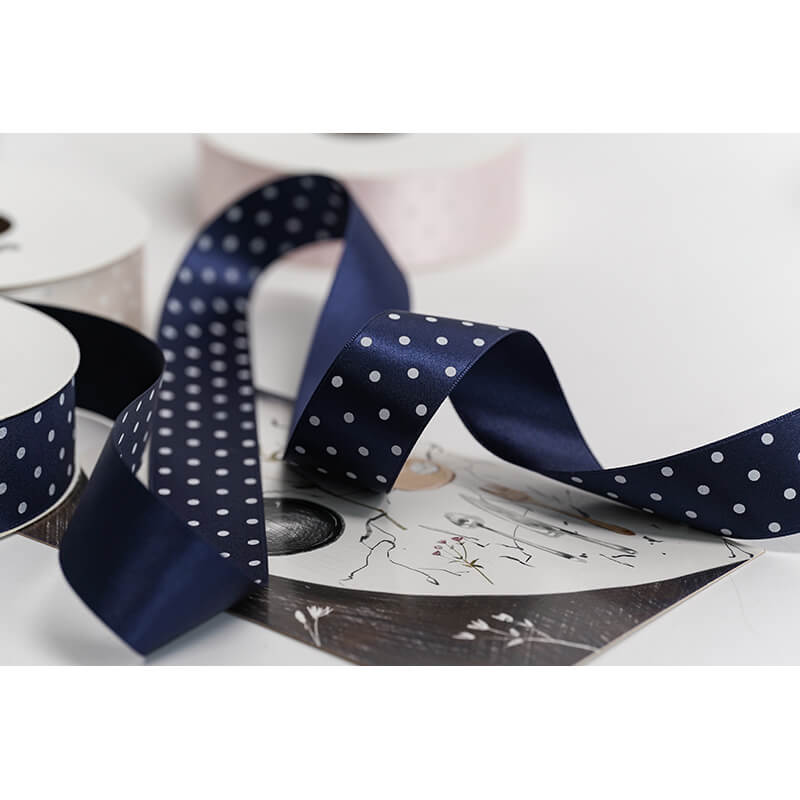 Polka Dot Packaging Ribbon, 2.5 cm × 9 Yards