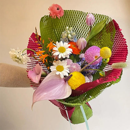 Papier d'emballage givré et imperméable pour fleurs coréennes 