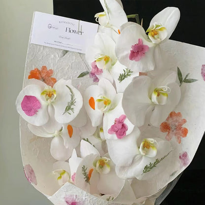 Floral Texture Wrapping Paper, 15.7 × 20.8 Inch, 5 Sheets