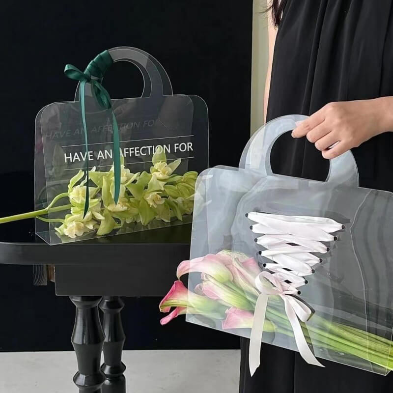 Clear Flower Carrying Bag