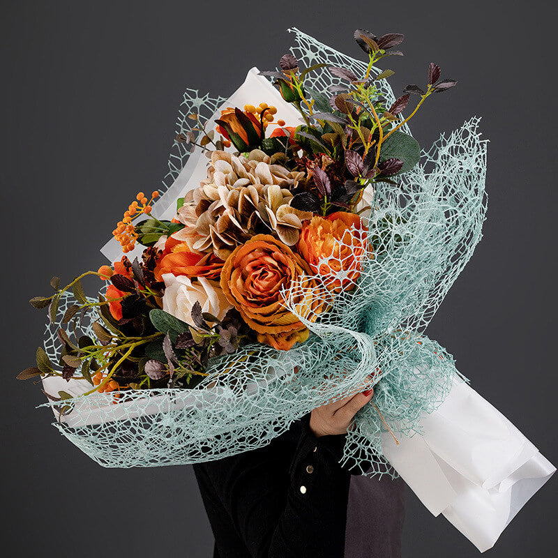 Papier d'emballage coréen coloré pour bouquets 