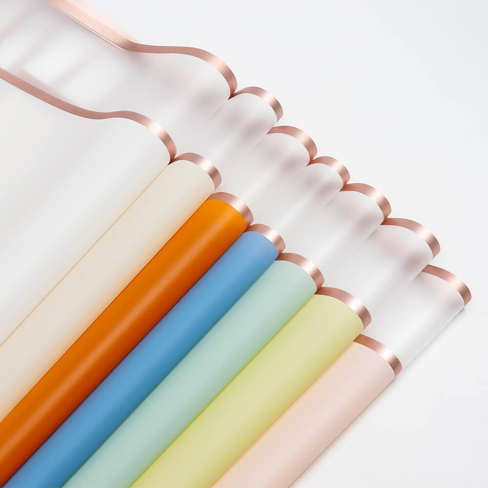 Gold Edge Wrapping Paper , 22.5 × 22.5 Inch, 20 Sheets