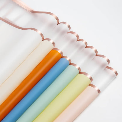 Boîte à fleurs ronde en velours 