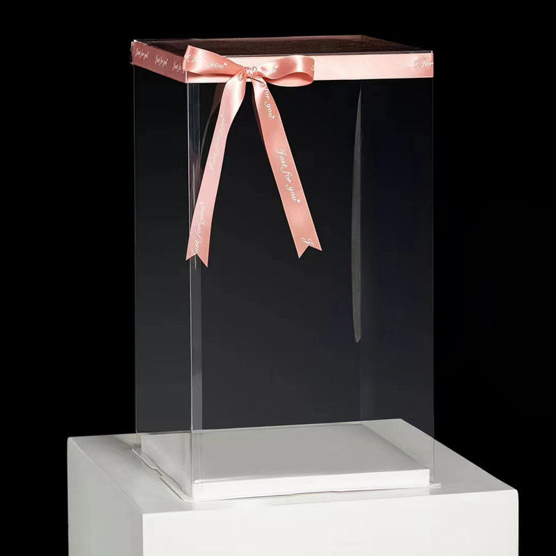 Bolsa de papel portátil para arreglos florales en forma de corazón, 10 unidades