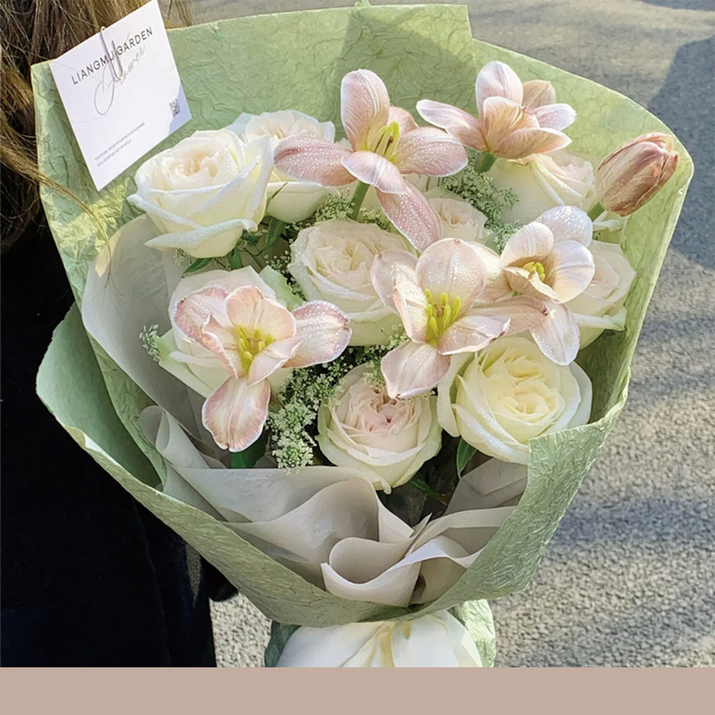 Stone Paper Floral Wrapping Paper