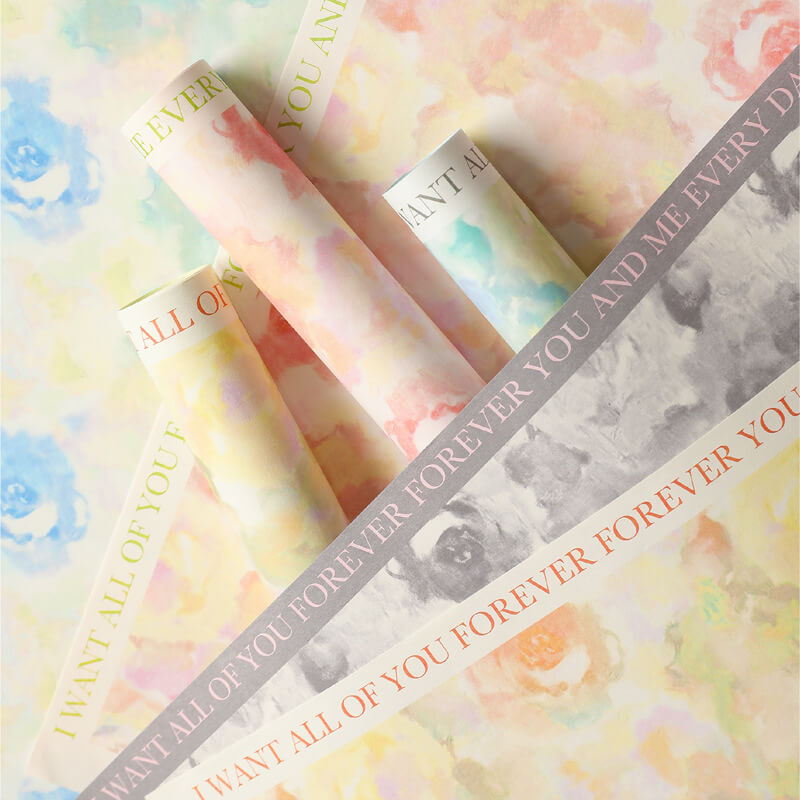 Floral Wrapping Paper, 20.5 × 20.5 Inch, 10 Sheets