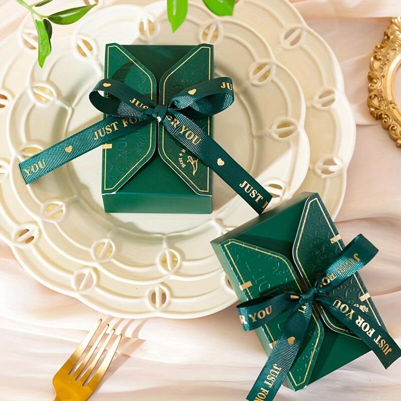 Caja de regalo cuadrada de papel para hornear, hecha a mano, con forma de jabón