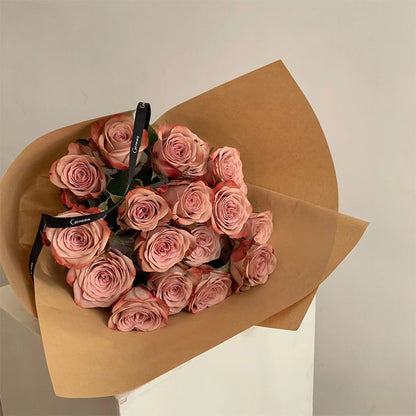 Papier d'emballage givré et imperméable pour fleurs coréennes 