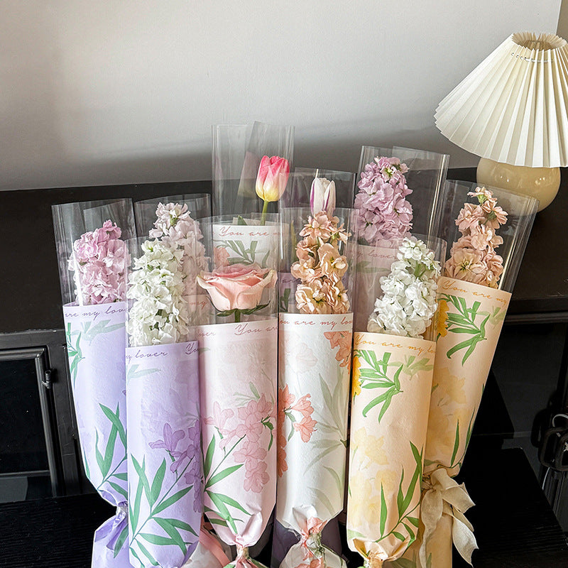 Single Bouquet Wrapping Paper, 12.2×20 Inch, 20 Sheets